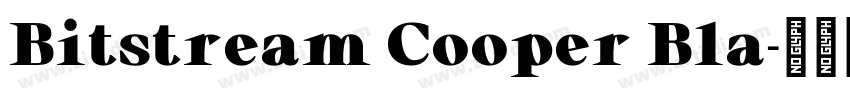 Bitstream Cooper Bla字体转换
